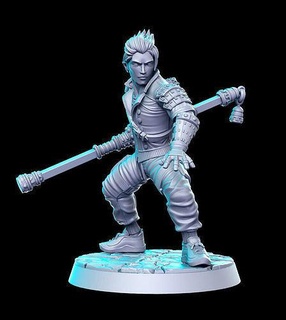 sonon vii final fantasy 32mm pre-supported 3d print miniature miniatures figurines dnd dungeon dragons heroquest futuristic sculpture printable cloud remake character games toys board 3d print model - Mito3D