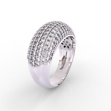 sofisticado bomba de anel brilhante jóias jóia brilhantes diamante moda beleza noivado ouro do anéis 3d print model - Mito3D