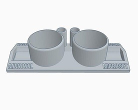 soporte doble microsol microset gadget modelista modelismo herramienta maquetas hobby diy hand tools 3d print model - Mito3D