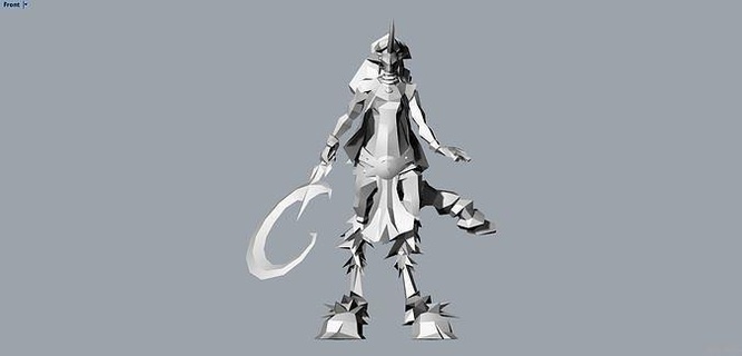 soraka league legends baron nashor animal monster art desing lol fantasy fictional creature geometric shape 3d print model - Mito3D