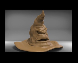 tri chapeau harry potier art sculpture magie harry potter decoracion fantaisie estatua imprimir poudlard potterhead sculptures 3d print model - Mito3D
