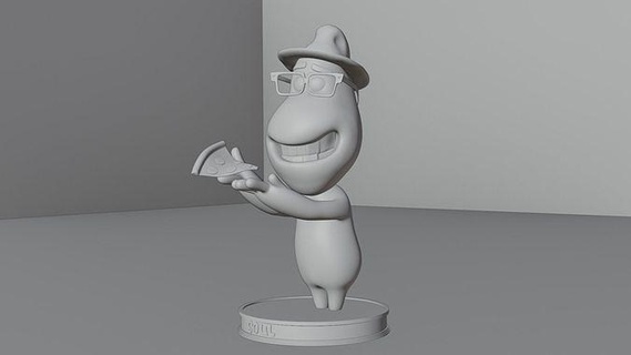 ruh disney pixar 3d yazdır model joe mezun animasyon karikatür 3dprint heykeller sanat oyuncak baskı güzel canlandırmak karakter 3d print model - Mito3D