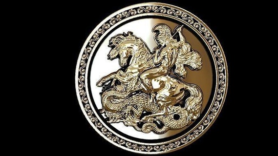 sovereign ring high poly 3d print model knight gold highploy sovereignring ruby diamond money treasure cash dragon various coin wealth jewelry rings 3d print model - Mito3D