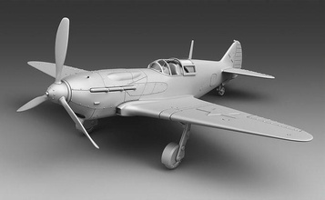 soviétique avion lagg 3 armée urss allemand guerre monde danger 3d modèles impression chien Jeux jouets technique 3d print model - Mito3D