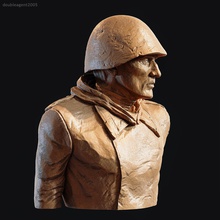 monumento to guerra mundial soldado ww2 militar guerrero ejército soviético urss combate alianza hombres hombre miniaturas figuritas esculturas arte 3d print model - Mito3D