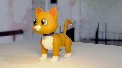 swox katze buzz lightyear summen lichtjahr pixar cine pelicula roboter gato spiele spielzeuge 3d print model - Mito3D