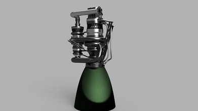 space-x raptor engine simplified spacex starship methane oxygen trust truster nozzle technologies starbase rocket superheavy lox methalox space science engineering 3d print model - Mito3D