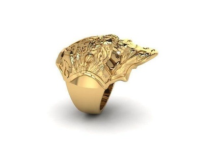 espacio insecto cabeza anillo r01 pulsera joyería joya diamante imprimible colgante pendiente arete collar esposas animales alian anillos 3d print model - Mito3D