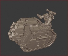 space chads estoc acumulator war robot military weapon power tank vehicle armor defence knight gun games toys board 3d print model - Mito3D