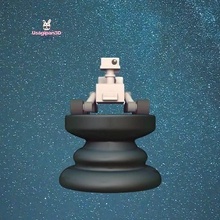 espace échecs robot pion dessin animé miniatures sculpture décoratif mignonne jouer planche amusement Jeux jouets persévérance 3d print model - Mito3D