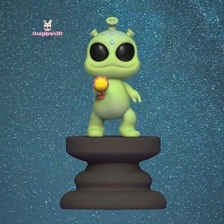 espace échecs guerrier extraterrestre pion dessin animé miniatures sculpture décoratif mignonne jouer planche amusement Jeux jouets sci déco 3d print model - Mito3D
