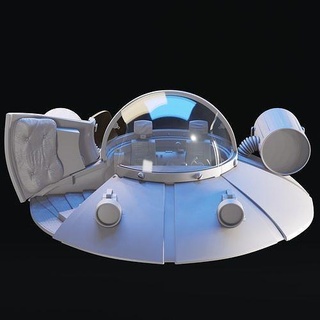 espacio crucero almiar Morty arte fan Rickandmorty espacial 3dprint astronave dibujos animados vehículo juegos juguetes 3d print model - Mito3D