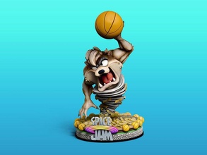 platz marmelade taz zahl kunst statue spaß ball basketball karikatur skulptur modell fantasie spiel film spiele spielzeuge außerirdischer teufel 3d print model - Mito3D