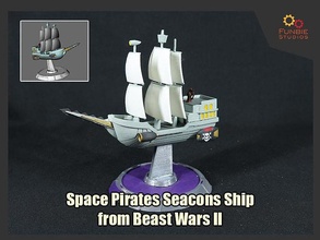 space pirates seacons ship beast wars ii games toys 3d print model - Mito3D