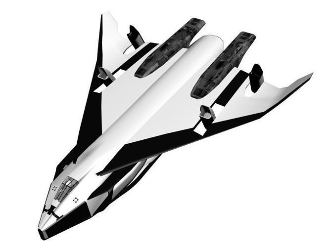 espace navette avatar vaisseau spatial scifi futuriste science futur navire militaire art 3D print model - Mito3D