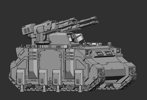 espacio tanque infantería marina acosador miniaturas pasatiempo bricolaje diy 3d print model - Mito3D