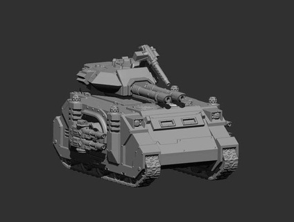 space tank predator marines miniatures hobby diy 3d print model - Mito3D