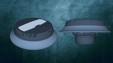 spacer ring herz marine hmx Lautsprecher - adapter Boot sound audio-Gerät Anschluss bedruckbar ist hobby diy hobby-Heimwerker Elektronik 3d print model - Mito3D