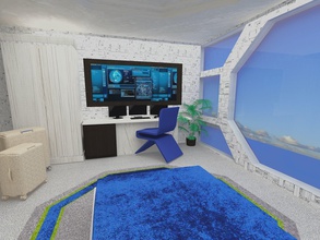 spaceship bedroom scifi future futuristic decor space starwars star trek science fiction house 3d print model - Mito3D