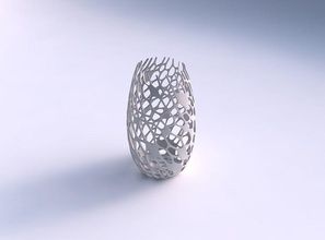 spacious vase cracked twisted organic lattice house decor 3d print model - Mito3D