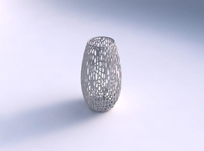spacieux vase organique fine maille maison spacieuses des beaux treillis décor 3d print model - Mito3D
