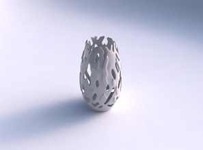 geräumige vase glatte Schnitte Ausbuchtungen Haus glatt Dekor 3d print model - Mito3D