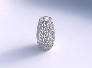 spacious vase twisted lattice tiles house decor 3d print model - Mito3D