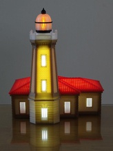 spain aviles lighthouse - 3d printed table lamp light usb hobby diy electronics 3d print model - Mito3D