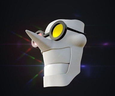 spamton maske taşınabilir ağız Deltarune alttaki hikaye Sanat 3d print model - Mito3D