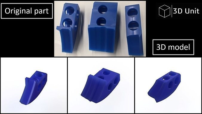 ricambio y d2 4y p11 y10 parti plastica 3d ingegneria inversione scansione stampato modello originale dimensioni design elemento scienza incrostante macchina 3D print model - Mito3D