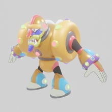 spark mandrill sd rockman custom boss megaman rig model game toy monkey games toys 3d print model - Mito3D