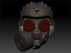 spartiate casque métro exode masque visage art uniforme gaz armure impression jeux harceleur soldat 2033 3dprint jouets 3d print model - Mito3D