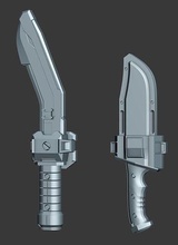 spartiate kukri combat couteau mode 3d print model - Mito3D