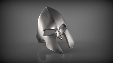 spartan ring jewelry sparta print style fashion printable warrior helmet first model february rings accessory 300 movie printing prototyping 3d print model - Mito3D