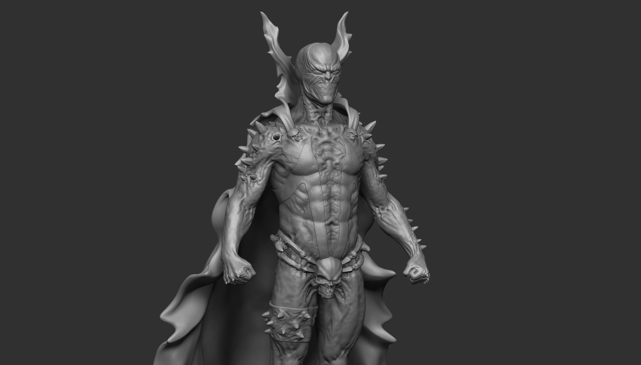 produrre eroe carattere supereroe inferno diavolo demone giocattolo figura scultura arte miniatura stampa stampa statua corpo stampabile giochi sculture 3D print model - Mito3D