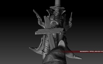 aparecer pistolero oscuro héroe cómic película juguetes figurilla figura coleccionables estatua superhéroe dibujos animados escultura sangriento juego villano armas occidental juegos 3d print model - Mito3D