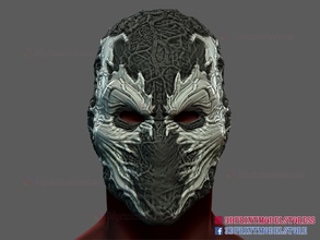 spawn helmet - comics cosplay halloween mask marvel monster demon devil dark knight human face superhero games toys 3d print model - Mito3D