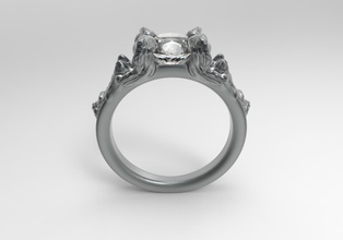 speacial anello gioielli di lusso lucente matrimonio carati oro diamanti gioiello argento moda stampabile abbigliamento fidanzamento gemma brillante ruby zaffiro vintag anelli 3d print model - Mito3D