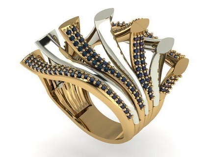 especial 3d diseño oro joyería joya plata imprimible diamante anillos anillo 3d print model - Mito3D