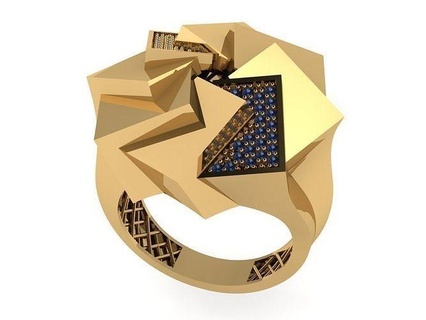 Besondere 3d Design Gold Schmuck Silber druckbar Diamant Ringe Ring Juwel Hochzeit Engagement Platin brillant Sterling Mode Weiß 3d print model - Mito3D