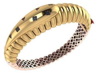 Besondere 3d Design Gold Silber 3ddesing 3dmodels Armband neues Diamanten Juwel Trendarmband Goldschmuck Silberschmuck Modelle Ohrring halskette Ring Ringe Silberring leuchtenden Schmuck Armbänder 3d print model - Mito3D