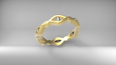 anello speciale gioielli matrimonio oro art stampabile di diamanti abbigliamento bracelate argento engagem la collana gioiello gemma uno donne donna sterlina cad anelli 3d print model - Mito3D