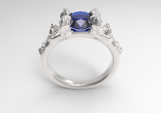 anel especial jóias zbrush luxo gem para sempre ouro sterling de prata ourivesaria civil que incide jóia casamento diamante brilhantes safira moda beleza ruby vintag anéis 3d print model - Mito3D