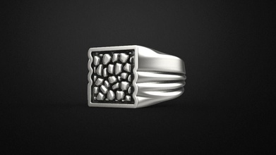 especial sello hombre anillo hombres joyería joya oro plata estados unidos canadá europa imprimible 3d modelo anillos 3d print model - Mito3D
