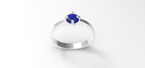 donna speciale anello gioielli il design oro stampabile matrimonio argento di diamanti bianco gemma la sterlina brillante moderna moda zaffiro anelli diamant brillant ruby 3d print model - Mito3D