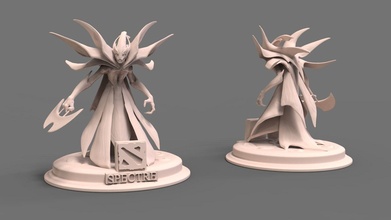 espectro estatua of demonio dota arte personaje 3d impresión esculturas 3d print model - Mito3D