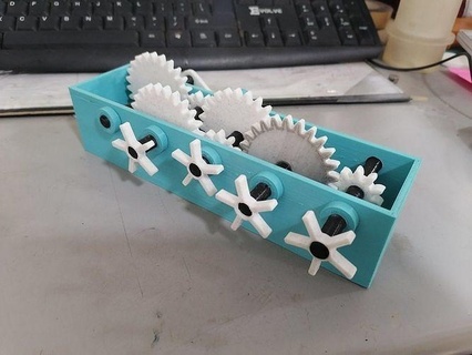 Geschwindigkeit erhöhen ansteigen Ausrüstung Box Sporn mechanisch lehrreich Getriebe Hobby DIY Schule Lernen Maschine Übertragung industriell Teile Spielzeug Ingenieurwesen Wissenschaft 3d print model - Mito3D