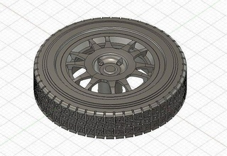 speedline evo cadavre sanremo rallier pneus stl stp gravier pneu roue modèle moulé pression 1 18 échelle loisir DIY automobile 3d print model - Mito3D
