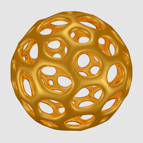 sphere ball voronoi free 3d print model ktkaraj cnc prototyping fancy stl obj fbx download circle sculpture wireframe art sculptures 3D print model - Mito3D