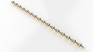 esfera cadeia jóias colar a arte ouro de prata pulseira o link arames printable casamento luxo pingente colares 3d print model - Mito3D